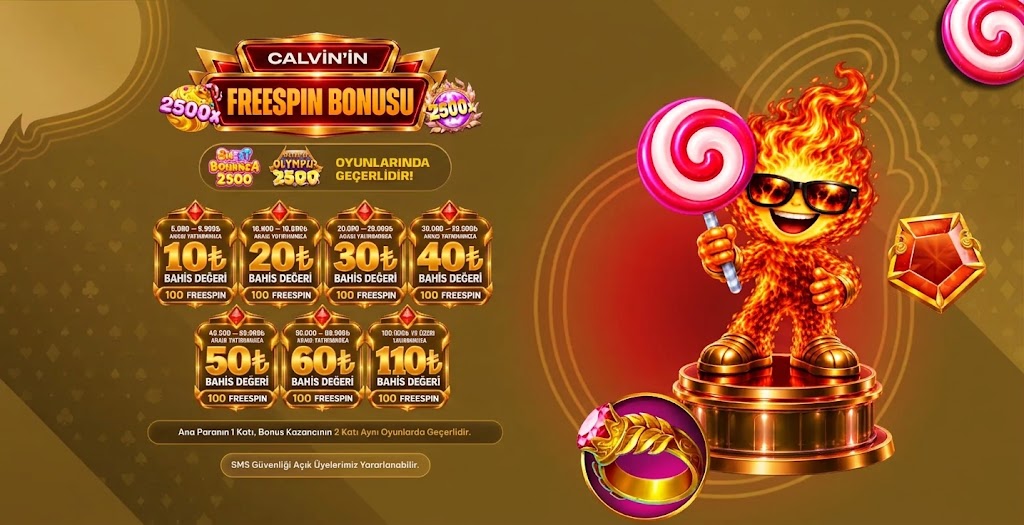 Calvin'in Freespin Bonusu!